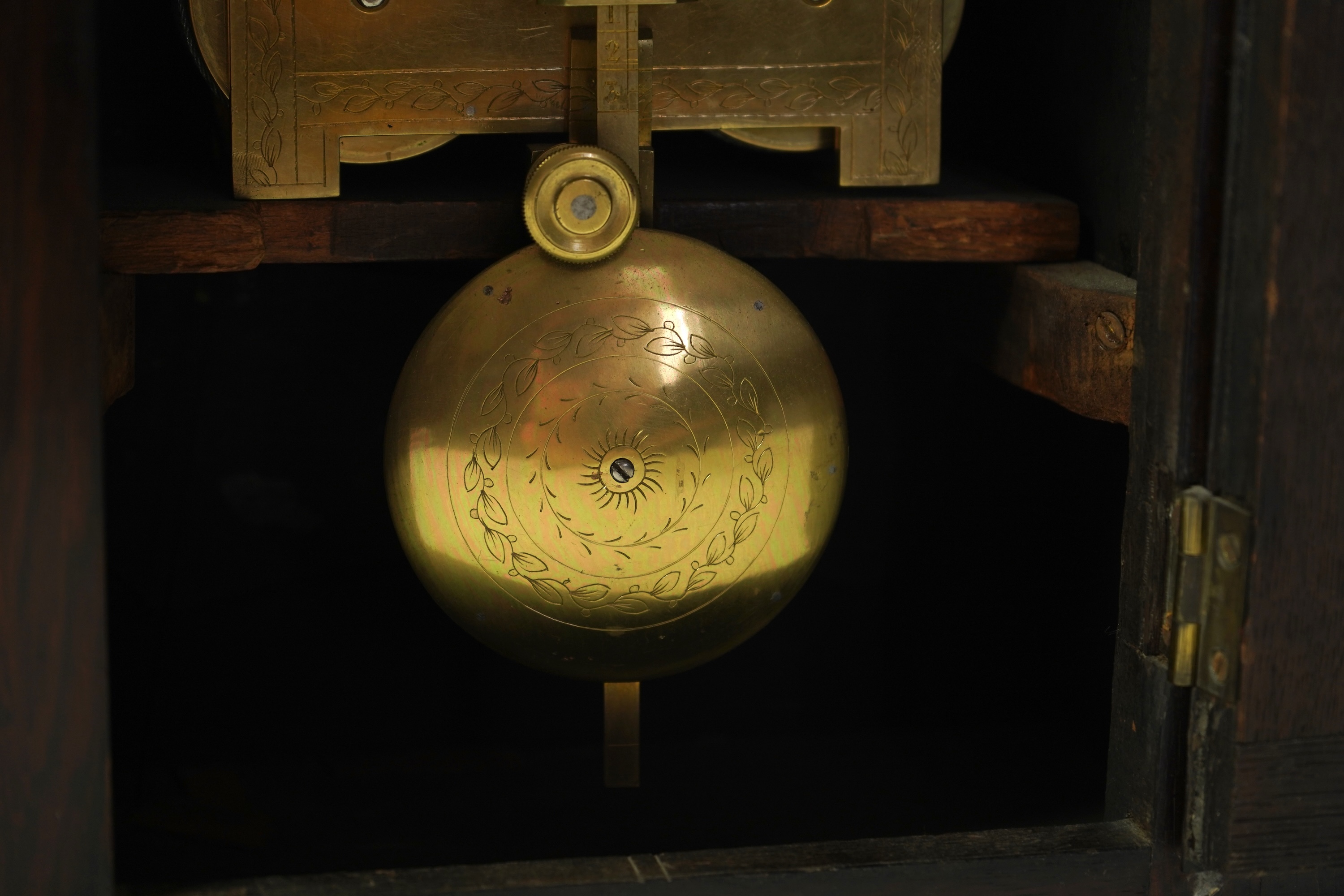 A Regency rosewood double fusee bracket clock, by C. Harris, Cornhill, London